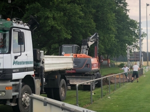 Baumaßnahmen im Sportpark Krieschow